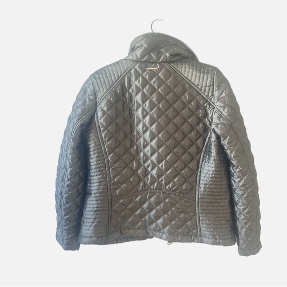 Marc New York Andrew Marc Quilted  Puffer Silver Grey Jacket Sz M - Picture 6 of 13